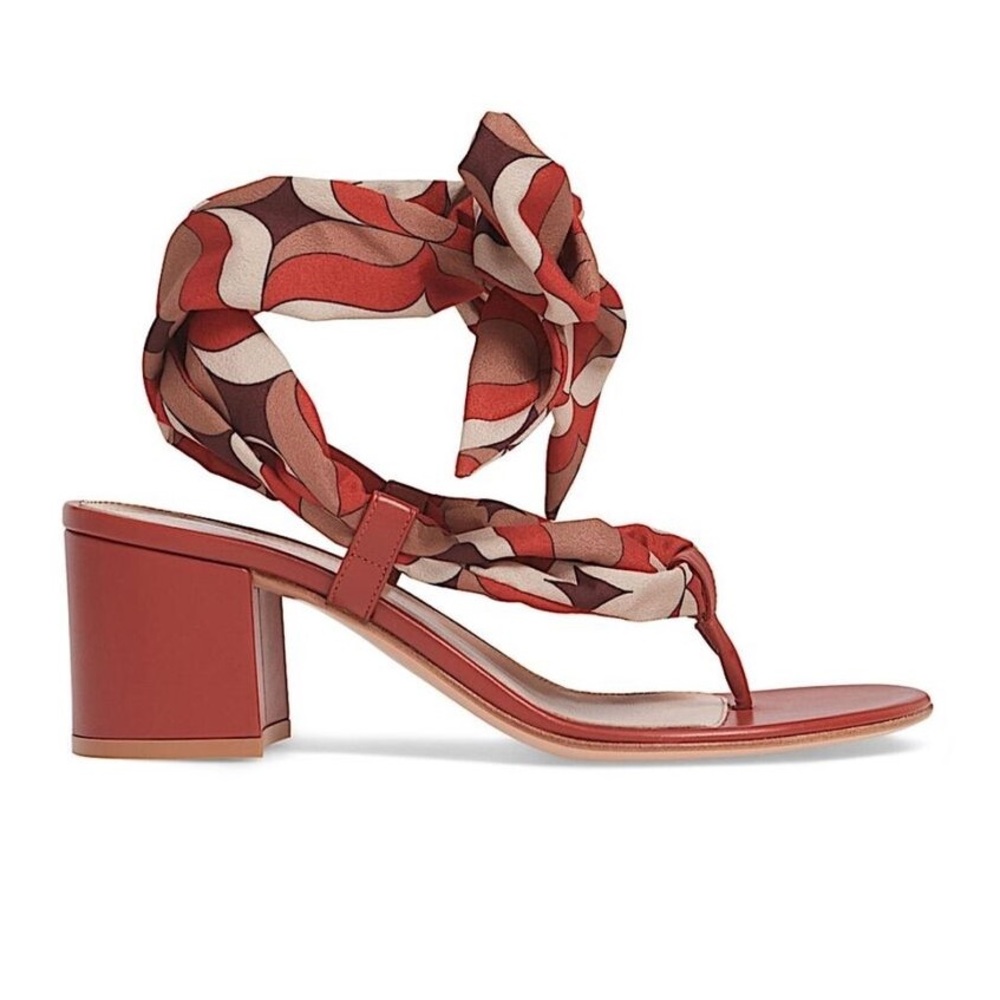 Gianvito Rossi Scarf Tie Sandals Unworn